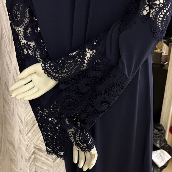 Michael Kors brand polyester hippy lace long sleeve Womens dress Sz small - Picture 6 of 15